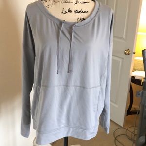 Lucy tech grey wide neck pullover